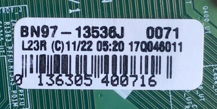 MAIN ORIGINAL PARA SMART TV SAMSUNG / NUMERO DE PARTE BN94-12295J / BN41-02570B / BN9412295J / BN97-13536J / PANEL CY-SM065FLAVAH / DISPLAY T650QVR07.3 / BN96-42074A / MODELO UN65MU8000FXZA / UN65MU8000FXZA AB05	 - Imagen 4